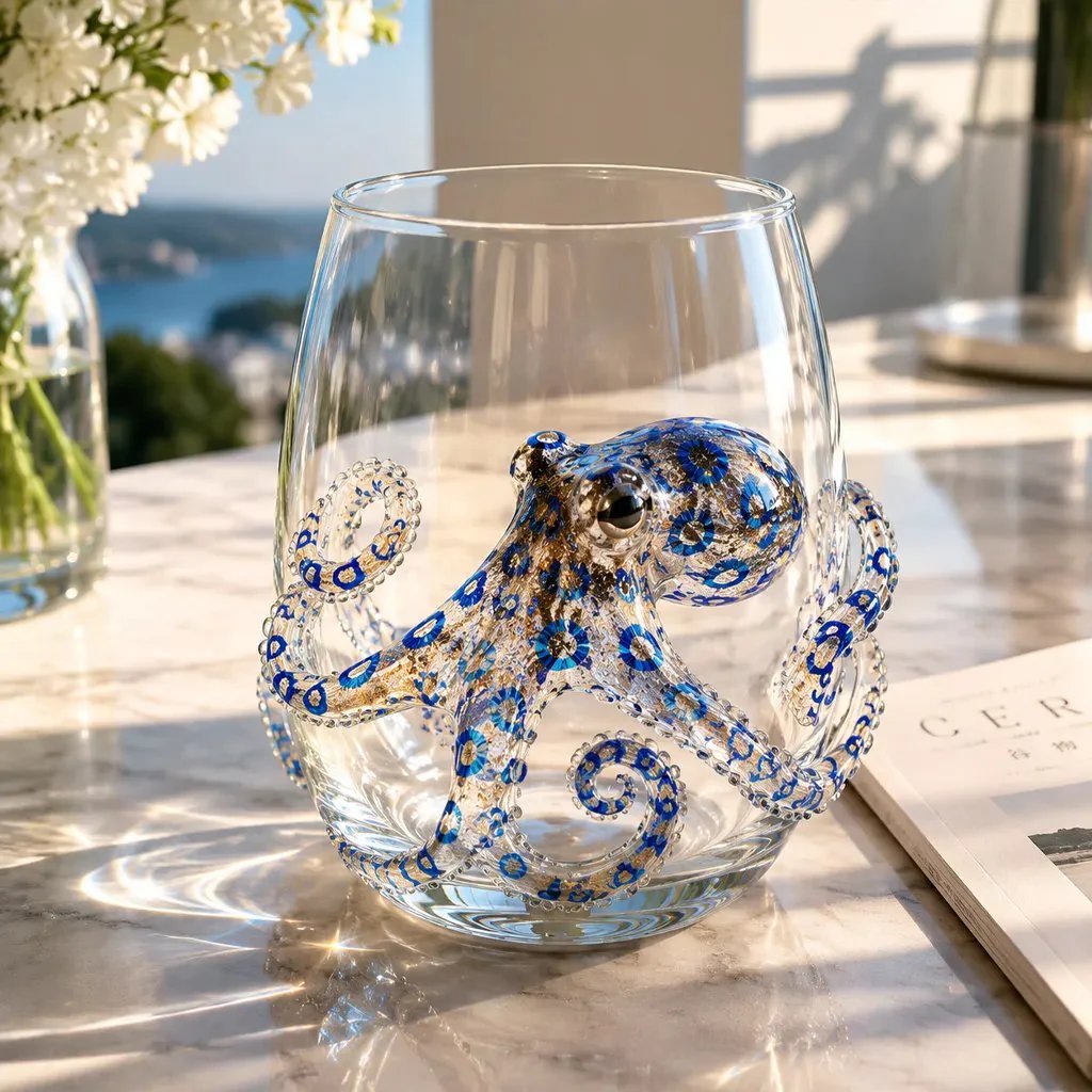 🐳 3D Ocean Glass Cups – Stunning Marine Animal Designs That Bring Summer Vibes to Every Drink