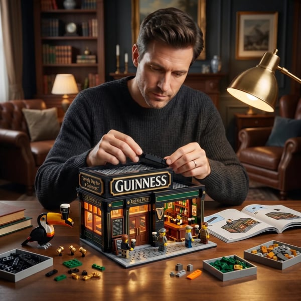 🍻 Classic Irish Pub Mini Building Blocks Kit – Build Your Dream Pub