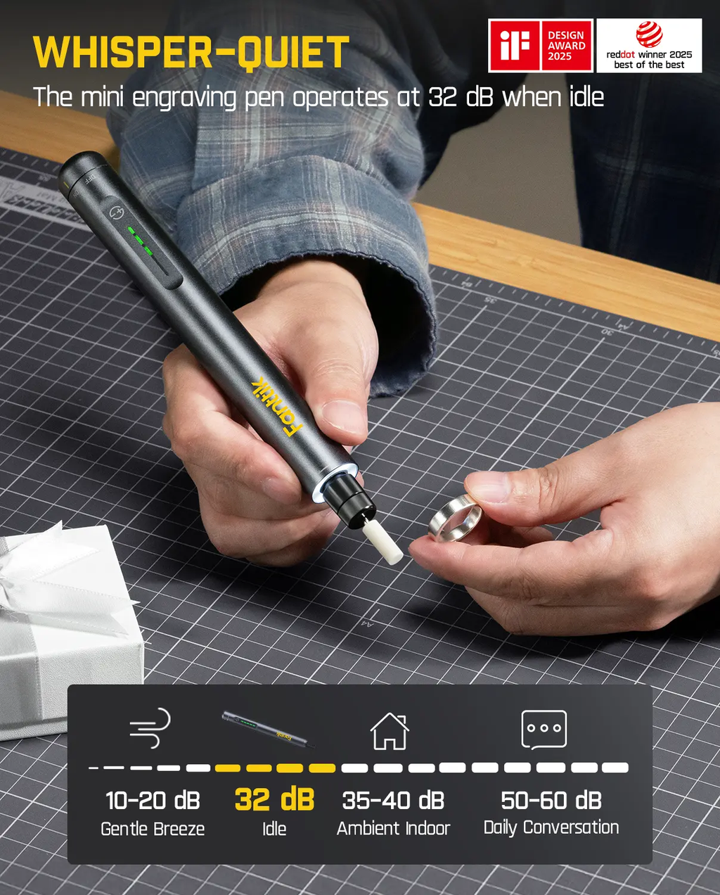 🔧 Mini Cordless Rotary Tool Kit – Rechargeable Precision Drill with 35 Accessories for DIY & Craft Projects