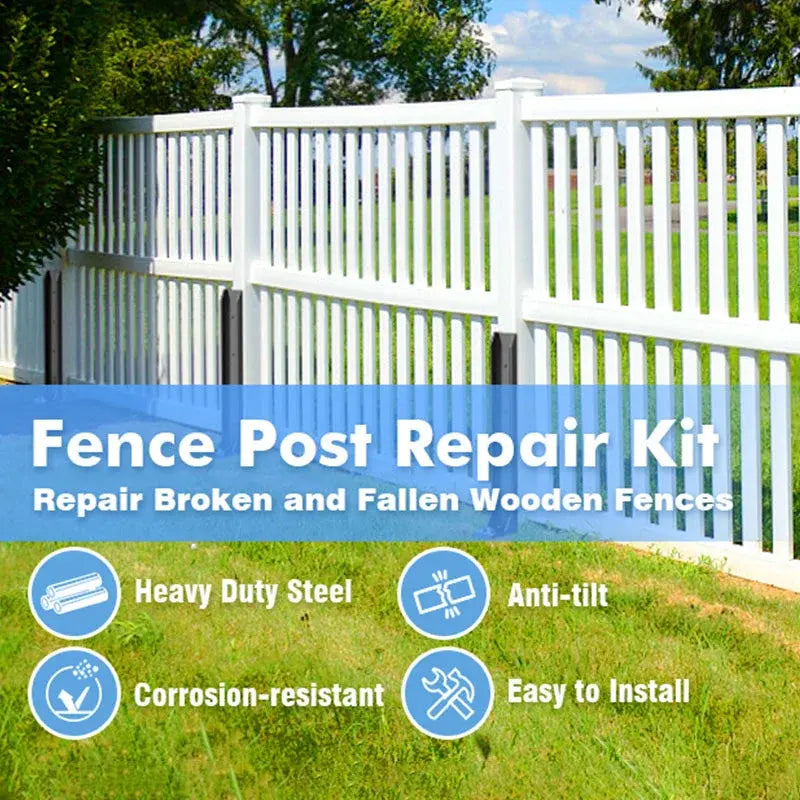 Heavy Duty Fence Post Repair Kit – Strong Support Solution for Damaged Fence Posts