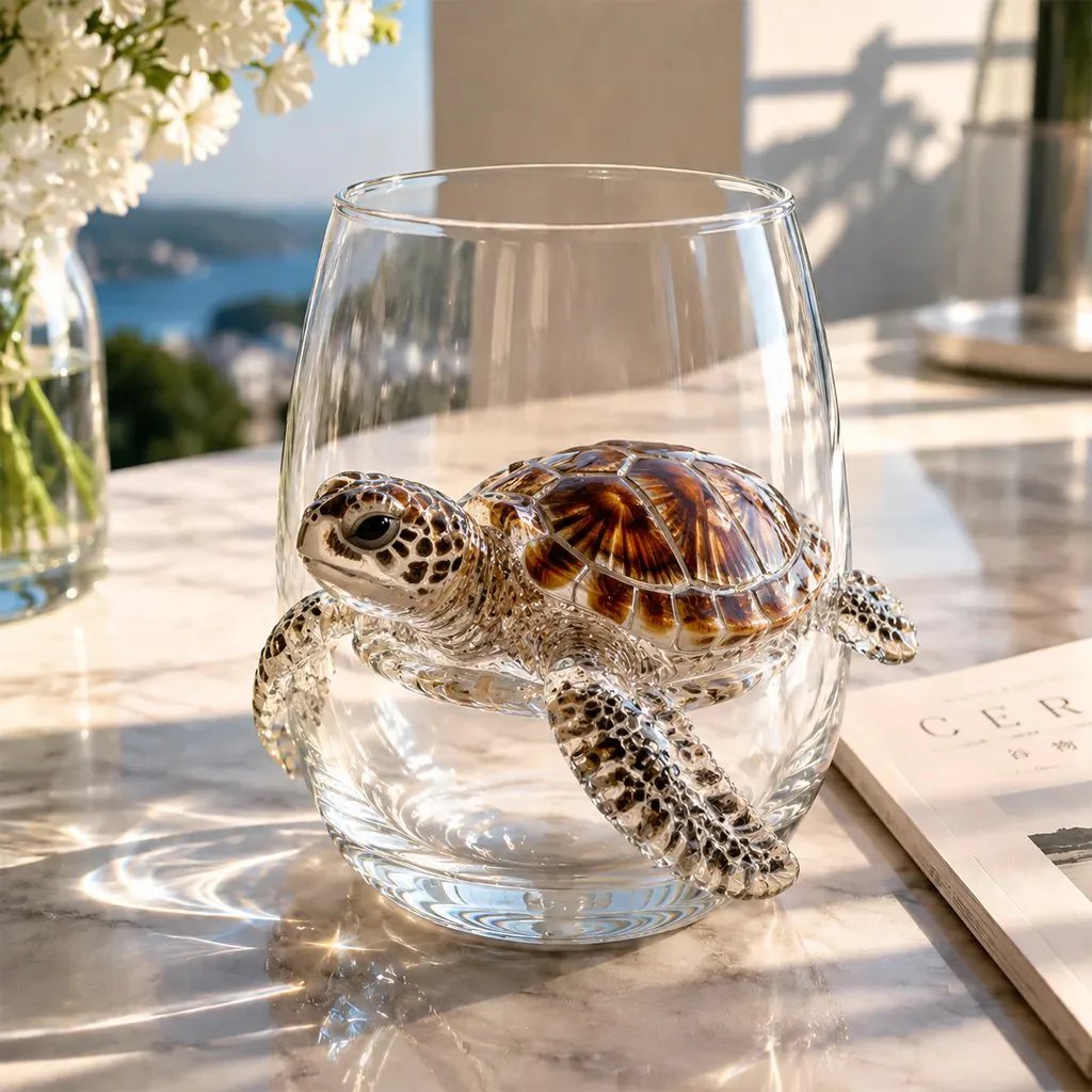 🐳 3D Ocean Glass Cups – Stunning Marine Animal Designs That Bring Summer Vibes to Every Drink