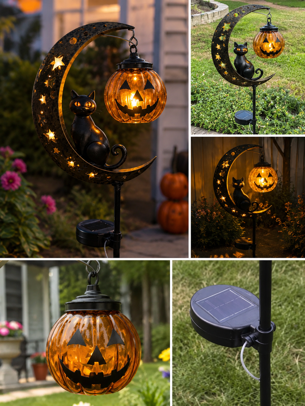 🎃 Pumpkin Moon Garden Stake Light – Create a Magical Halloween Glow for Your Outdoor Space