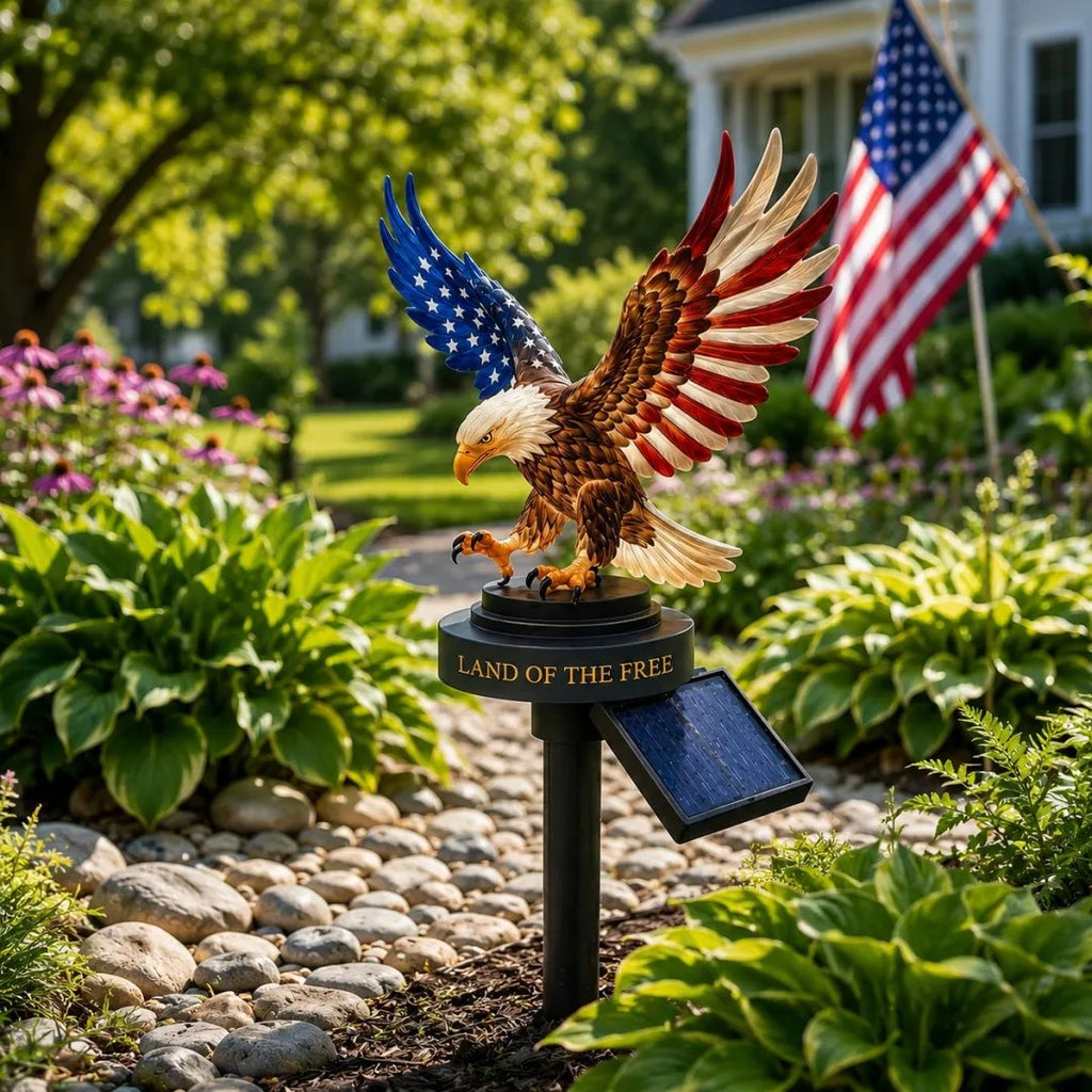 🦅 Solar Eagle Garden Light – A Powerful Symbol of Freedom & Pride | 49% OFF Today